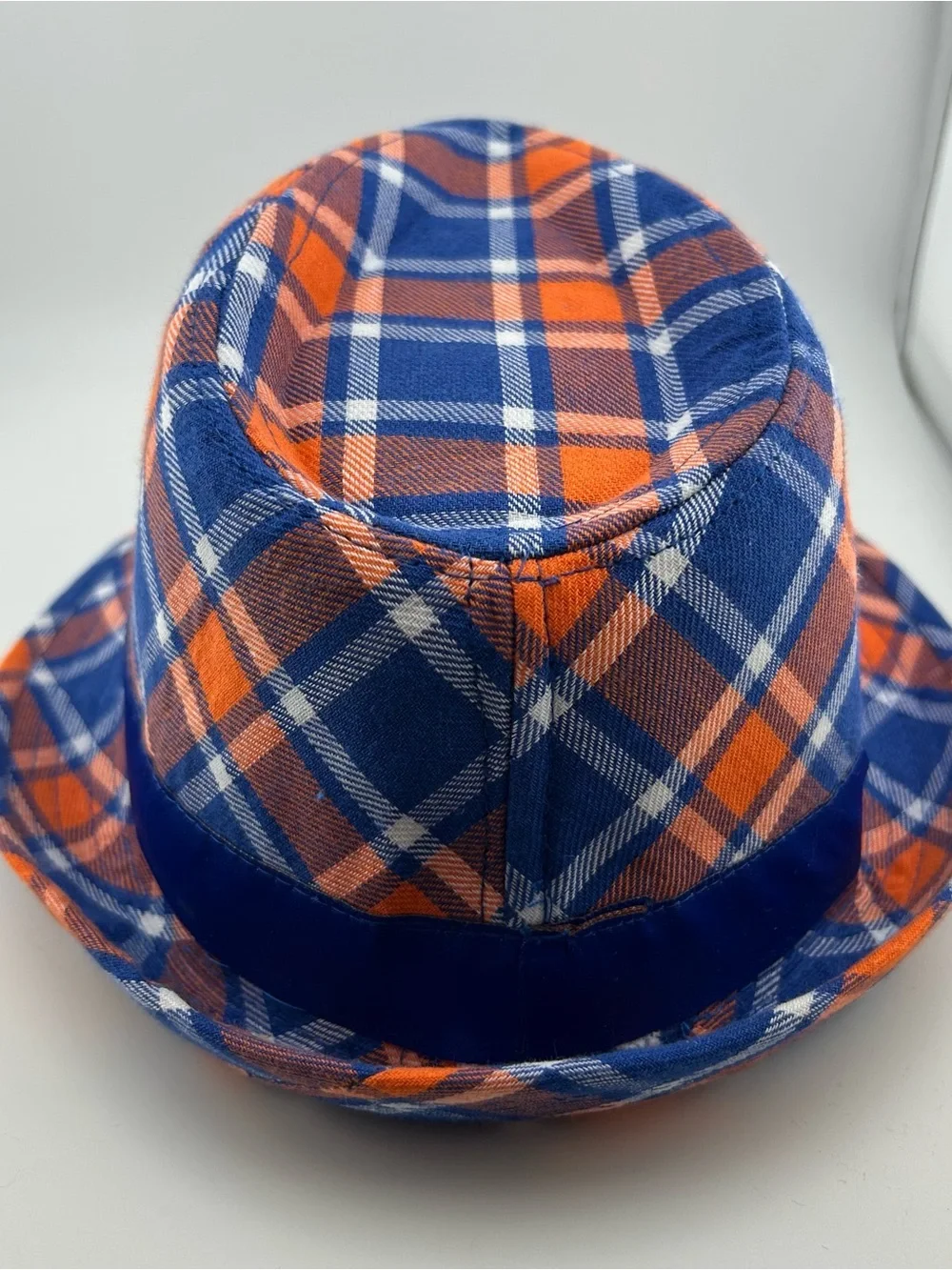 New York Mets 2016 Plaid Fedora Hat BDA Orange Blue Gulf Citi Field SGA MLB